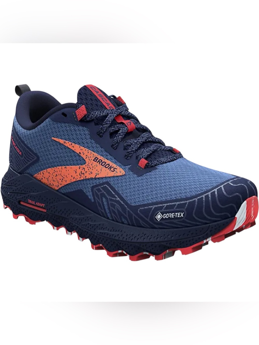 Women’s Brooks Cascadia 17 Goretex Navy Bittersweet Sz 9